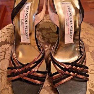 Francois Villon Vintage Leather Sandals 38